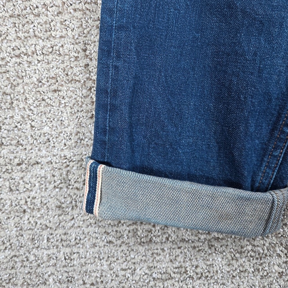 Denham Razor Slim Fit Selvedge Denim Jeans Blue Mens Size 32x31  Fade - Picture 7 of 13